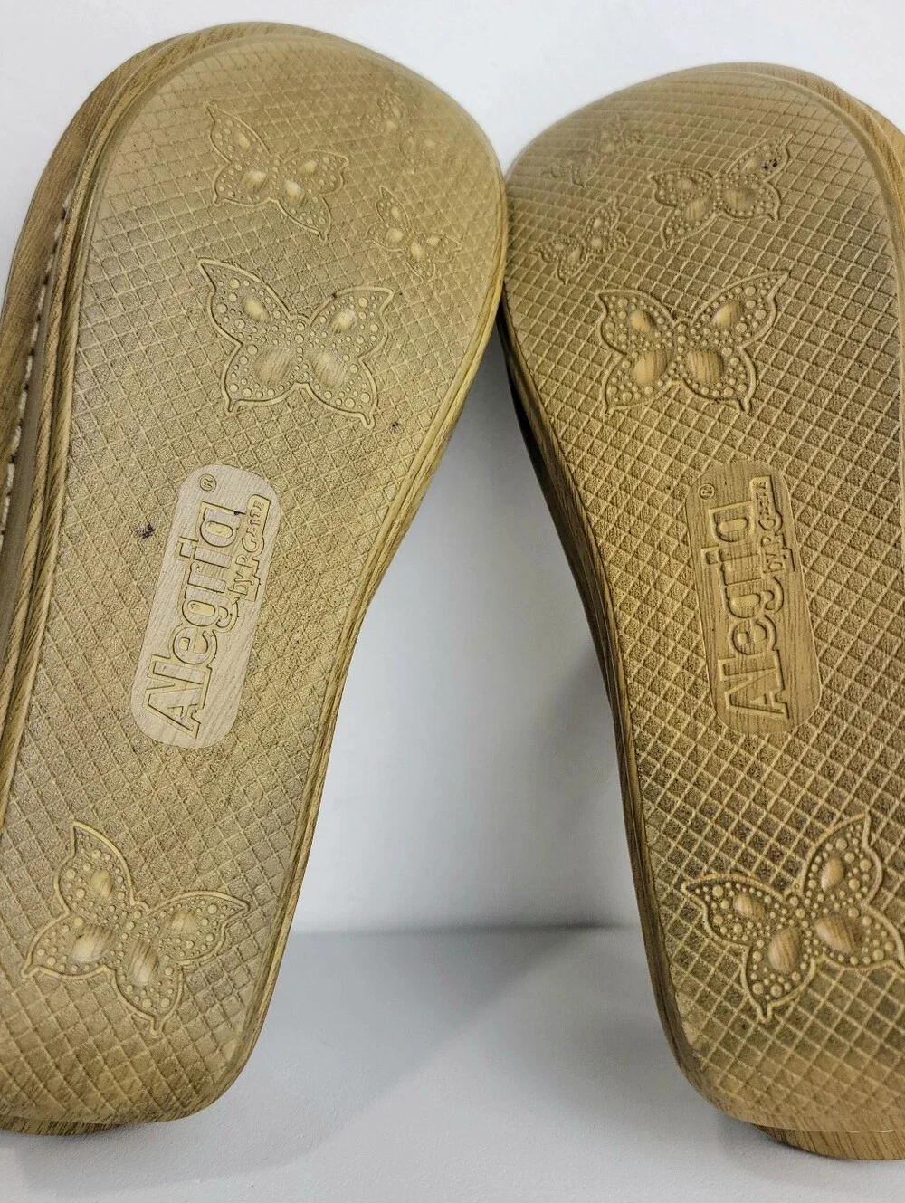 Alegria Women’s Kendra Leather Sandals Birdland Mosaic Adjustable EU37/US 7-7.5